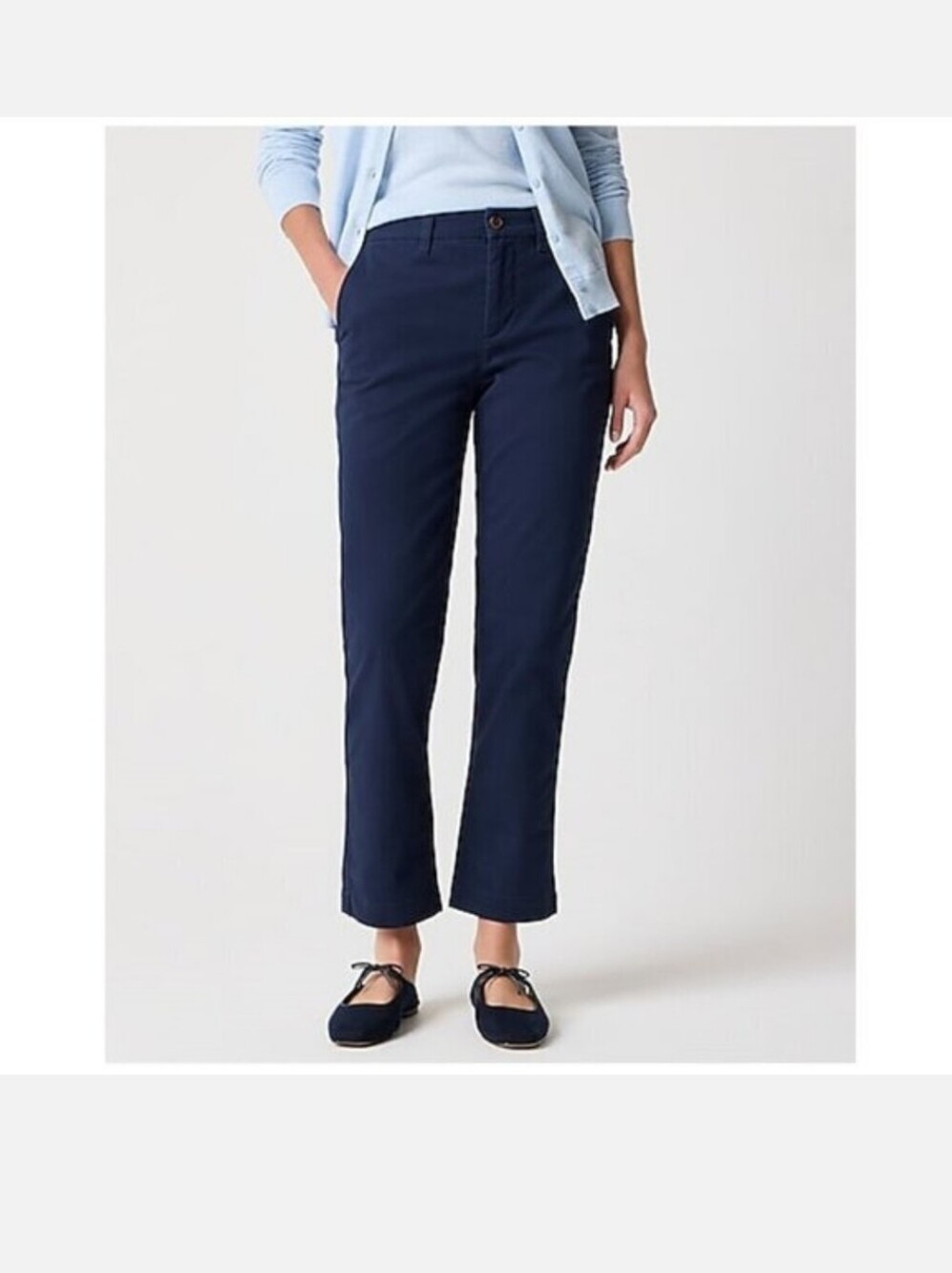 NWT J. Crew High-Rise Girlfriend Chino Pant 4 B1